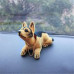car dashboard moving dog